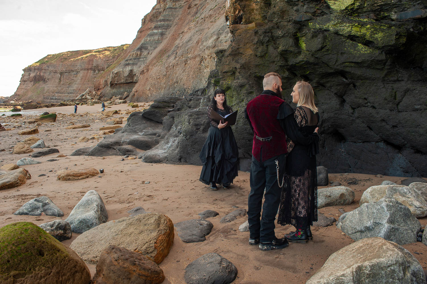Goth Pagan wedding in Whitby Alternative Ceremonies UK
